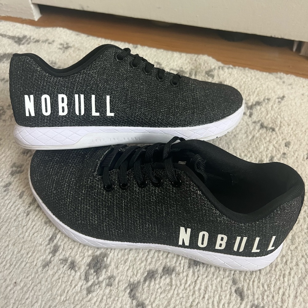 NoBull Black Heather Trainer Women's Size 8.5